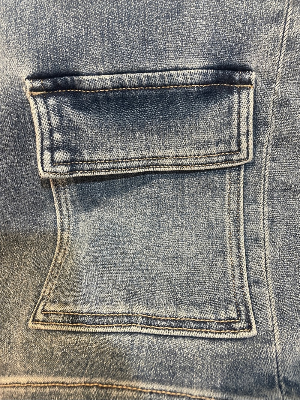 HIDEEN TRACEY Light Wash Denim Cargo Jeans